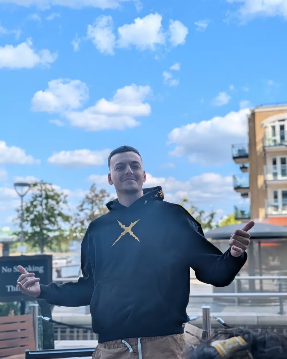 Will Robb, founder of VERGO, by the river in London.